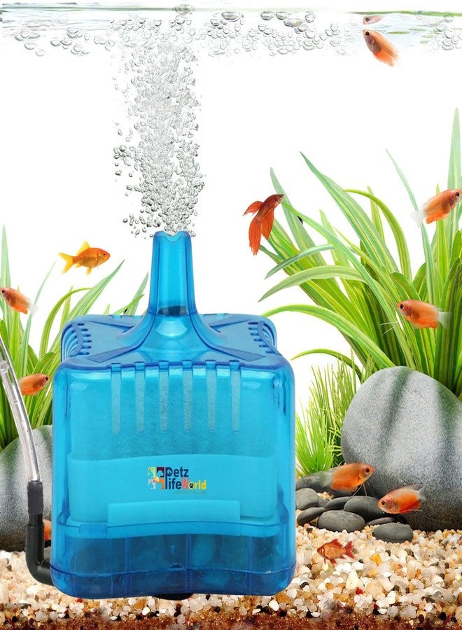 فلتر إسفنجي حيوي صغير من VAYINATO® لأحواض السمك الصغيرة والأوعية | لون عشوائي شفاف أو أزرق | ترشيح لطيف لأسماك البيتا والروبيان وصغار الأسماك (مضخة الهواء غير متضمنة) من Petzlifeworld - Image 1